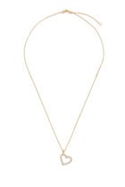 Mini Sweetheart Necklace, 18k Gold-Plated Brass & Crystals